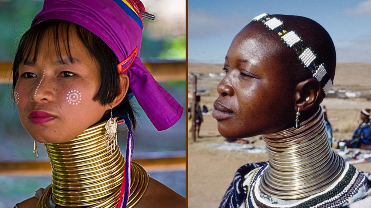 neck elongation in women of African descent